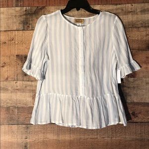 Roebuck & Co Size medium NWT ruffled top